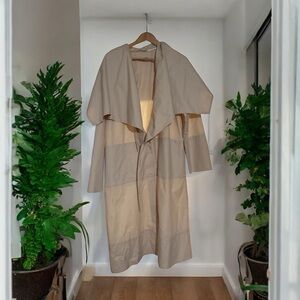 J. Peterman Tan and Cream Women's Coat